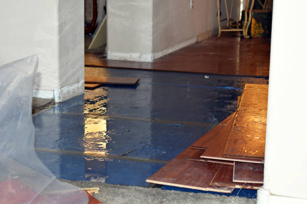 Professional Burst Pipe Cleanup technician working in Spencer, NC